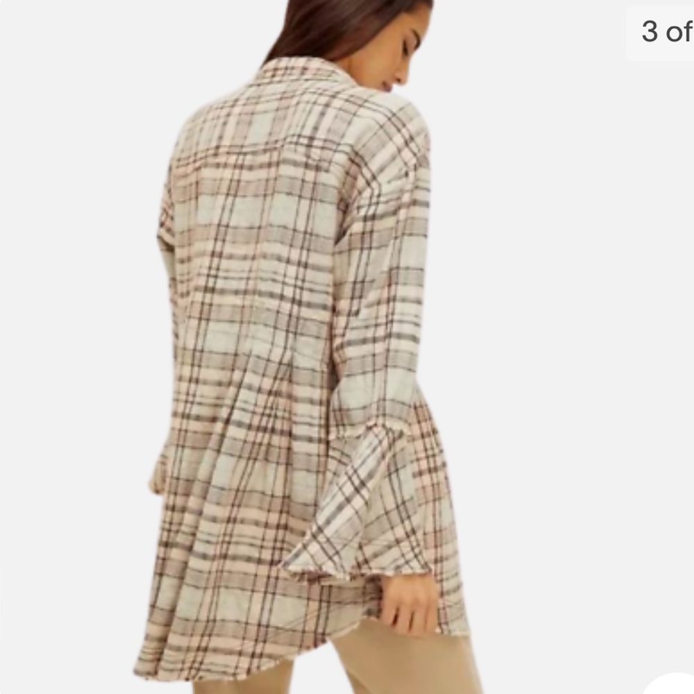 Free People Mary Anne Plaid Buttondown - Picture 3 of 9
